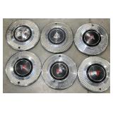 6 Vintage 1963-1965 Plymouth Valiant 13" Hubcaps