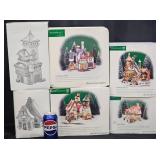 6 Dept 56 Village North Pole Buildings w Boxes