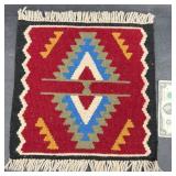 Native Horse Saddle Blanket w Geometric Pattern