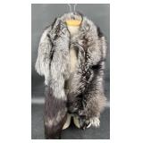 Luxurious Genuine Silver Fox Fur Stole