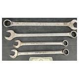 4 Vintage Combination Wrenches - Proto, NDF