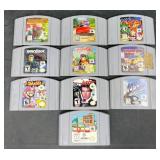 10 Nintendo 64 Video Game Cartridges