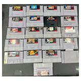 21 Super Nintendo SNESVideo Game Cartridges