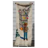 Handwoven 87" Mexican Wall Hanging Tapestry