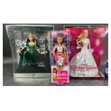 3 Collector Barbies-Holiday & You Can Be Anything