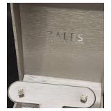 Pair 14KT Gold & Diamond Stud Earrings