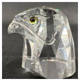 Mini Swarovski Crystal Eagle Head w Base