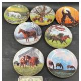 7 Collectible Plates Featuring Horses