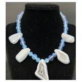 Sterling Silver & Stone Beaded Necklace