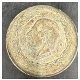 1952ï¿½Mexicanï¿½Hidalgoï¿½5 Pesos Silver Coin