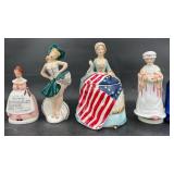 Vintage Betsy Ross Cookie Jar & Ceramic Figurines