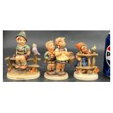 3 Hummel Figurines-To Market, Wayside Harmony+