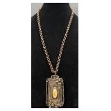 Decorative Pendant Necklace w Angel Motif