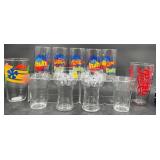 11 Vintage Pepsi Collectible Drinking Glasses