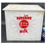 Vintage Sunshine Farm Fresh Milk Porch Box