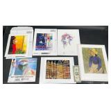 6 Lithograph Prints w COAs, Various Artists