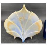 Ceramic Art Leaf Vase Signed by Newman