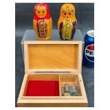 Reuge Music Box &ï¿½Russian Matryoshka Nesting Dolls