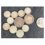 11 Old Foreign Coins ï¿½ Germany, UK, Canada