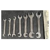 7 Assorted Open-End Wrenches