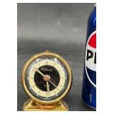 Vintage Waltham Brass Alarm Clock w Box