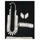 Vintage Necklace, Earrings & Bracelet Set
