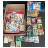 Assorted Baseball Cards & Frank Thomas Figurine