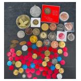 Tokens, Medals, Copper Rounds & Souvenirs Lot