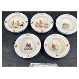 5 Vntg Czechoslovakian Porcelain Gerber Baby Bowls
