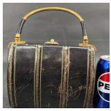 Vintage Italian Calf Leather Handbag Purse