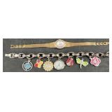 Anne Klein Watch & Charm Bracelet Watch Set