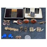 Pierre Cardin Money Clip w Cuff Links & Tie Tacks