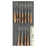 11 Antiqueï¿½F. Herder Abr. Sohn Germanï¿½Table Forks