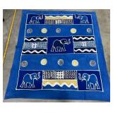 Batik Textile Traditional African Elephant Motif