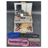 Jewelry Box Full of Assorted Fashion Jewelry