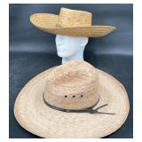 2 Straw Hats - Turner Hat Co +