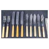 Antique Fish Knives & Forks Sheffield England