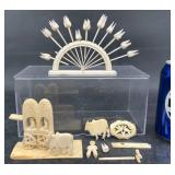 Collection of Carved Bone Miniatures
