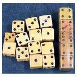 Vintage Butterscotch Bakelite Gaming Dice