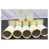 12 Rolls Bank Wrapped Half Dollar Coins