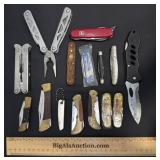 15 Knives & Multi-Tools Assortment