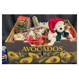 Assorted Christmas Decorations & Plush