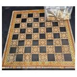 Egyptian Mother of Pearl Chessboard w Inlay