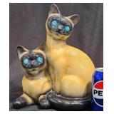 Vintage Mid-Century Modern Siamese Cat TV Lamp