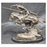 Bronze Cheyenne Sculpture by Frederic Remington