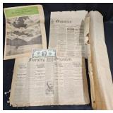 Antique & Vintage Oregonian Newspapers+