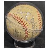 1958 Wilson Little League Baseball w Signatures