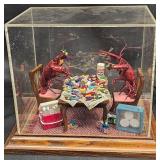 Handcrafted New Orleans Mud Bug Crayfish Diorama