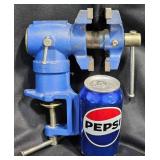 2.5" Multi-purpose Cast Iron Table Vise w Clamp