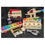 6 Vintage Fisher-Price Toys - Xylophone +
